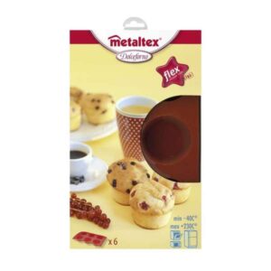 Molde silicona metaltex dolceforno muffins 222169