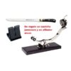 Jamonero Buarfe Elite inox polietileno PE-500 negro ref. 4220