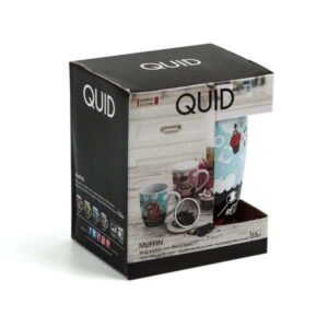 Quid Muffin mug surtido con filtro y tapa 33 cl.