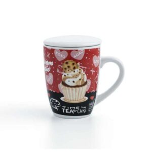 Quid Muffin mug surtido con filtro y tapa 33 cl.