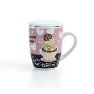 Quid Muffin mug surtido con filtro y tapa 33 cl.