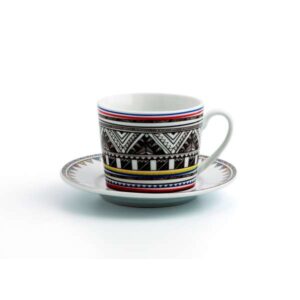 Quid Renova azteca set de 6 tazas de porcelana 22 cl.